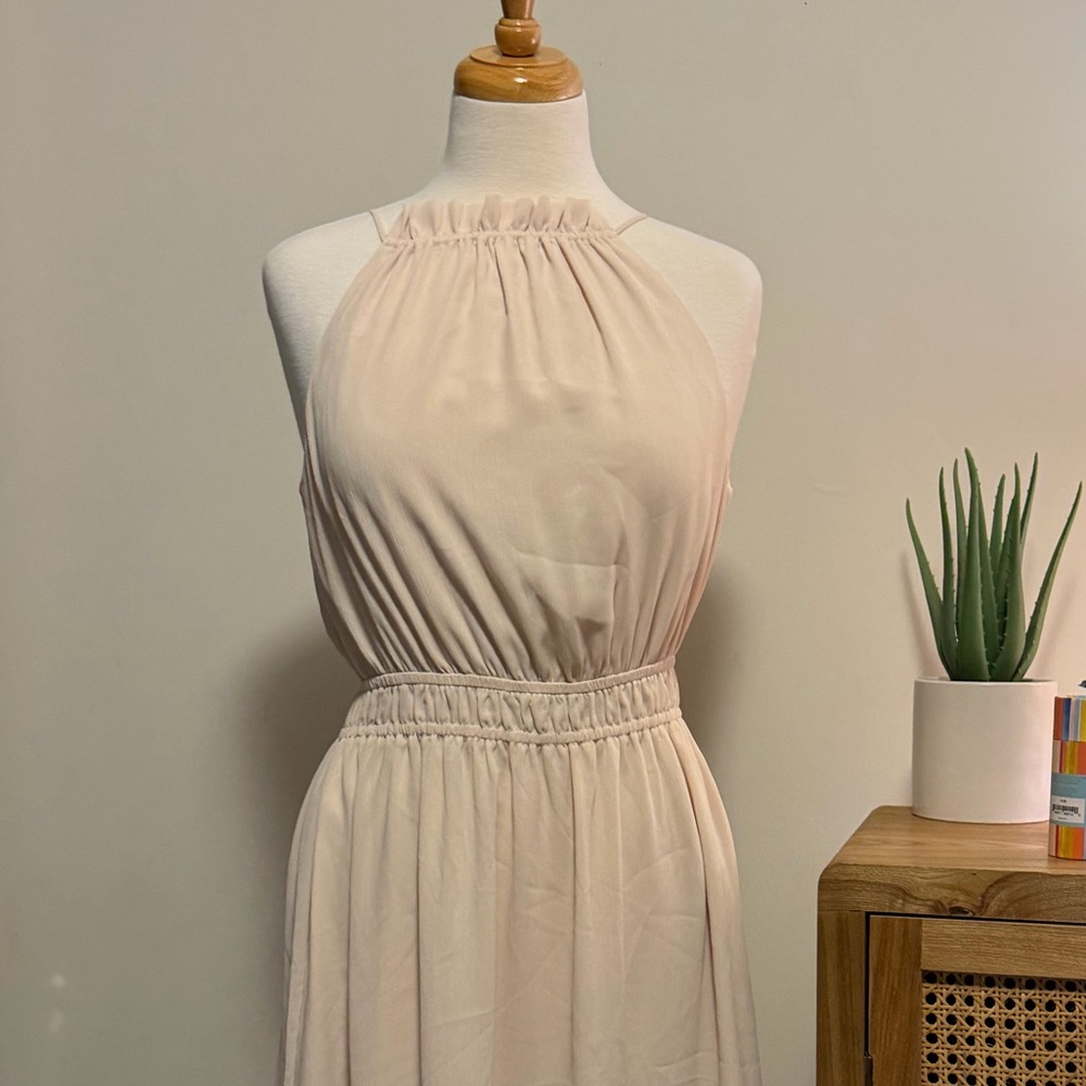 H&M Cream Halter Dress
